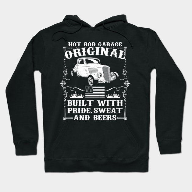 Vintage Hot Rod Classic American Car Hoodie by RadStar